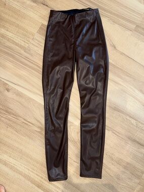 RAG&BONE Faux Leather Brown Leggings